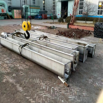 चिकित्सा अपशिष्ट 304 स्टेनलेस स्टील शाफ्टलेस स्क्रू कन्वेयर 400~5000kg/H