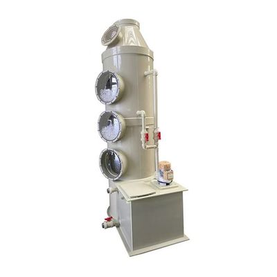 गैस स्क्रबर्स So2 को हटाएं Co2 टॉवर निकास गैस सफाई प्रणाली पैक बिस्तर गीला स्क्रबर्स सीवेज उद्योग के लिए