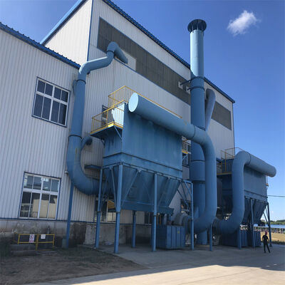 इस्पात संयंत्र में सिंटरिंग मशीन के अंत में पल्स बैग फिल्टर का धूल संग्रह उपकरण